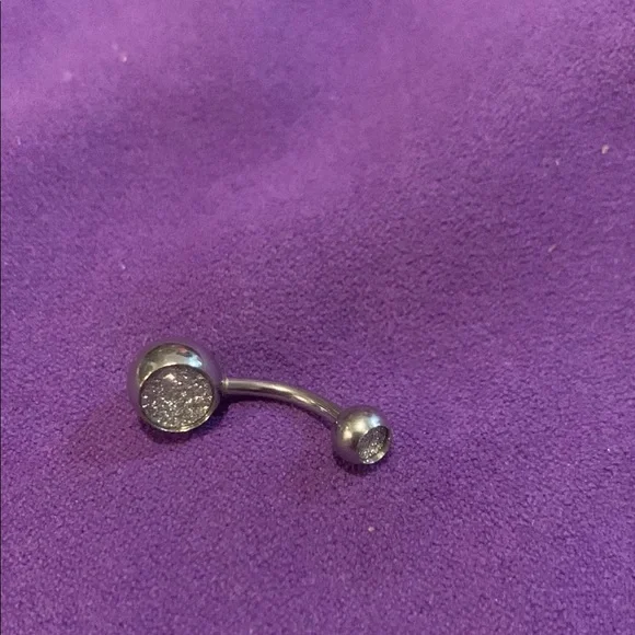 Silver Belly Button Ring - Picture 1 of 2